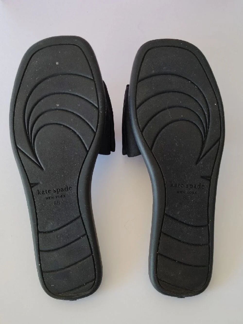 kate spade Black Bow Slip-On Slides Vacation Resort Wear